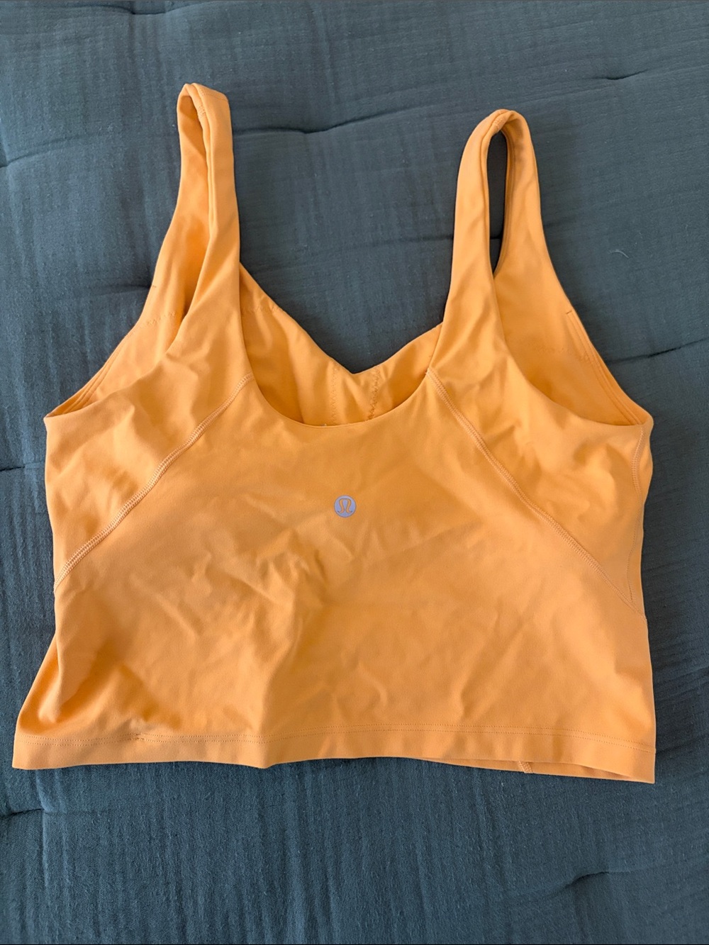 lululemon athletica Align Orange Scoop-Style Cropped Sports Top
